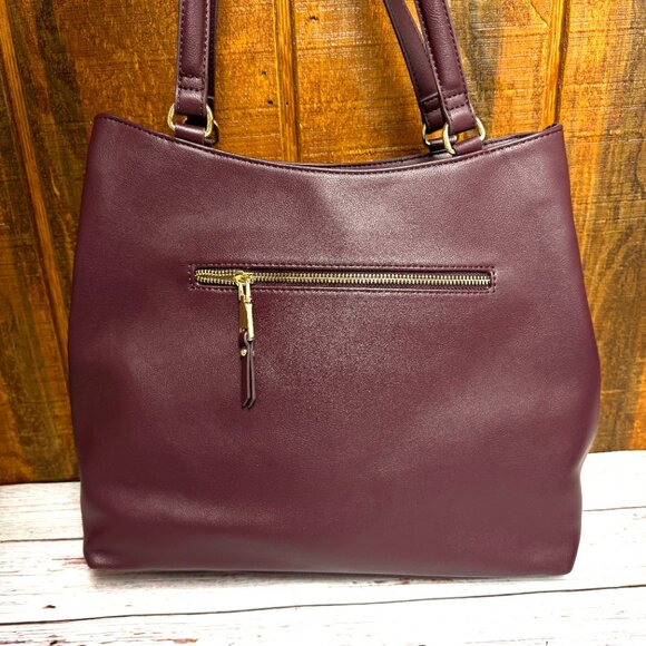 I.N.C. INTERNATIONAL CONCEPTS Trippii Extra-Large Tote – Red Plum - Picture 2 of 6
